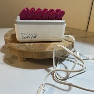 Clairol Quick Lift L-12 Heated HairStyling Clips Volumizer Pageant Tested No Lid